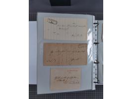 1820/60 (ca.), über 600 Vorphila- und Dienstbriefe, dabei rote und blaue Stempel, viele verschiedene Orte