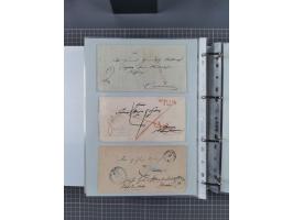 1820/60 (ca.), über 600 Vorphila- und Dienstbriefe, dabei rote und blaue Stempel, viele verschiedene Orte