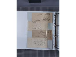1820/60 (ca.), über 600 Vorphila- und Dienstbriefe, dabei rote und blaue Stempel, viele verschiedene Orte