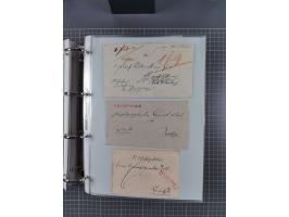 1820/60 (ca.), über 600 Vorphila- und Dienstbriefe, dabei rote und blaue Stempel, viele verschiedene Orte