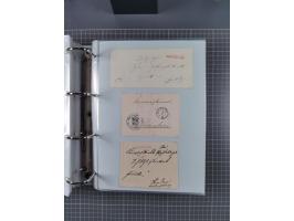 1820/60 (ca.), über 600 Vorphila- und Dienstbriefe, dabei rote und blaue Stempel, viele verschiedene Orte