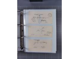 1820/60 (ca.), über 600 Vorphila- und Dienstbriefe, dabei rote und blaue Stempel, viele verschiedene Orte