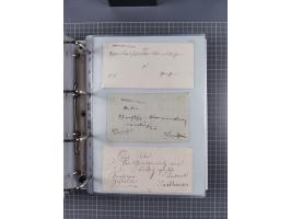 1820/60 (ca.), über 600 Vorphila- und Dienstbriefe, dabei rote und blaue Stempel, viele verschiedene Orte