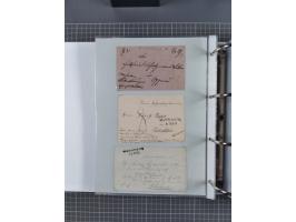 1820/60 (ca.), über 600 Vorphila- und Dienstbriefe, dabei rote und blaue Stempel, viele verschiedene Orte