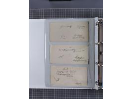 1820/60 (ca.), über 600 Vorphila- und Dienstbriefe, dabei rote und blaue Stempel, viele verschiedene Orte