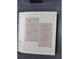 1820/60 (ca.), über 600 Vorphila- und Dienstbriefe, dabei rote und blaue Stempel, viele verschiedene Orte