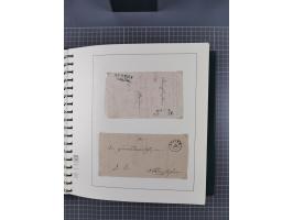 1820/60 (ca.), über 600 Vorphila- und Dienstbriefe, dabei rote und blaue Stempel, viele verschiedene Orte