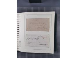 1820/60 (ca.), über 600 Vorphila- und Dienstbriefe, dabei rote und blaue Stempel, viele verschiedene Orte