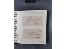 1820/60 (ca.), über 600 Vorphila- und Dienstbriefe, dabei rote und blaue Stempel, viele verschiedene Orte