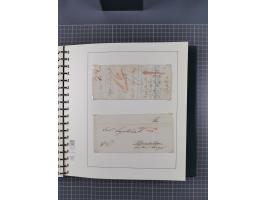 1820/60 (ca.), über 600 Vorphila- und Dienstbriefe, dabei rote und blaue Stempel, viele verschiedene Orte