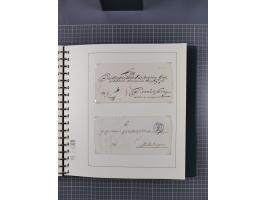 1820/60 (ca.), über 600 Vorphila- und Dienstbriefe, dabei rote und blaue Stempel, viele verschiedene Orte