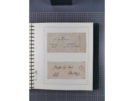 1820/60 (ca.), über 600 Vorphila- und Dienstbriefe, dabei rote und blaue Stempel, viele verschiedene Orte