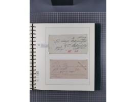 1820/60 (ca.), über 600 Vorphila- und Dienstbriefe, dabei rote und blaue Stempel, viele verschiedene Orte