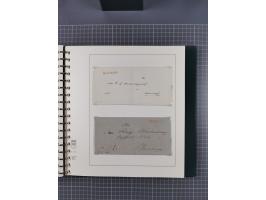 1820/60 (ca.), über 600 Vorphila- und Dienstbriefe, dabei rote und blaue Stempel, viele verschiedene Orte