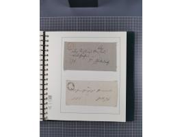 1820/60 (ca.), über 600 Vorphila- und Dienstbriefe, dabei rote und blaue Stempel, viele verschiedene Orte