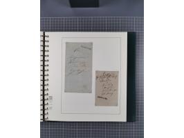 1820/60 (ca.), über 600 Vorphila- und Dienstbriefe, dabei rote und blaue Stempel, viele verschiedene Orte