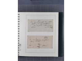 1820/60 (ca.), über 600 Vorphila- und Dienstbriefe, dabei rote und blaue Stempel, viele verschiedene Orte