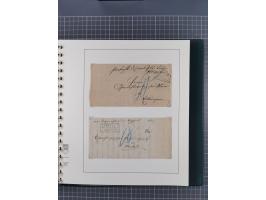 1820/60 (ca.), über 600 Vorphila- und Dienstbriefe, dabei rote und blaue Stempel, viele verschiedene Orte