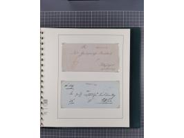 1820/60 (ca.), über 600 Vorphila- und Dienstbriefe, dabei rote und blaue Stempel, viele verschiedene Orte