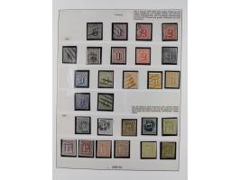 1859/67, meist gestempelte Sammlung, dabei u.a. Mi.-Nr. 18 gestempelt mit Fotoattest Lange BPP, zwei Briefe und vier Ganzsach