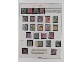 1859/67, meist gestempelte Sammlung, dabei u.a. Mi.-Nr. 18 gestempelt mit Fotoattest Lange BPP, zwei Briefe und vier Ganzsach