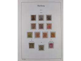 1859/67, meist gestempelte Sammlung, dabei u.a. Mi.-Nr. 3, 8a mit dänischer Nr. “2”, drei Briefe/Ganzsachen, dazu Stempelteil