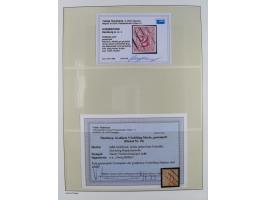 1859/67, meist gestempelte Sammlung, dabei u.a. Mi.-Nr. 3, 8a mit dänischer Nr. “2”, drei Briefe/Ganzsachen, dazu Stempelteil