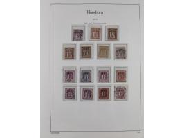 1859/67, meist gestempelte Sammlung, dabei u.a. Mi.-Nr. 3, 8a mit dänischer Nr. “2”, drei Briefe/Ganzsachen, dazu Stempelteil