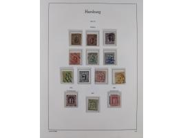 1859/67, meist gestempelte Sammlung, dabei u.a. Mi.-Nr. 3, 8a mit dänischer Nr. “2”, drei Briefe/Ganzsachen, dazu Stempelteil