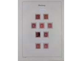 1859/67, meist gestempelte Sammlung, dabei u.a. Mi.-Nr. 3, 8a mit dänischer Nr. “2”, drei Briefe/Ganzsachen, dazu Stempelteil