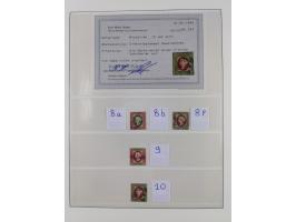 1867/89, gestempelte Sammlung mit 2 Briefen, in den Hauptnummern und auch sonst weitgehend komplett und vielfach signiert, mi