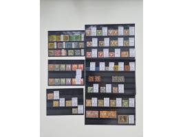 1851/1946(ca.), ungebrauchte/postfrische und gestempelte Partie auf Steckkarten, dabei viel Altdeutschland, hauptsächlich Bad