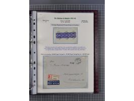 HYPERINFLATION: 1945/46, magnificent award-winning exhibit collection consisting of ca. 165 covers and parcel cards, showing 