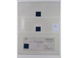 1852/65, gestempelte Sammlung mit vielen signierten Werten, dabei u.a. Mi. 1-3, 4, 5, 11 Briefe, dabei eine Farbfrankatur, et