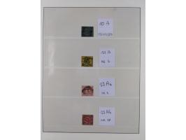 1852/65, gestempelte Sammlung mit vielen signierten Werten, dabei u.a. Mi. 1-3, 4, 5, 11 Briefe, dabei eine Farbfrankatur, et