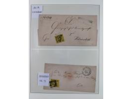 1852/65, gestempelte Sammlung mit vielen signierten Werten, dabei u.a. Mi. 1-3, 4, 5, 11 Briefe, dabei eine Farbfrankatur, et