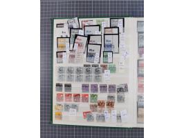 1948, meist postfrischer und gestempelter Bestand “Band/Netz” und “Bauten” mit u.a. Viererblocks, Marken mit Rändern, Bogenec