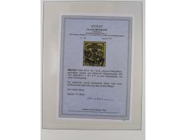 1855/67, gestempelte Sammlung mit vielen signierten Werten, dabei u.a. Mi. 1x und y, 3b, 9a-c, etc., einiges mit Befunden BPP