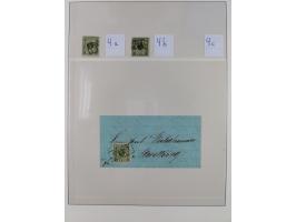 1855/67, gestempelte Sammlung mit vielen signierten Werten, dabei u.a. Mi. 1x und y, 3b, 9a-c, etc., einiges mit Befunden BPP