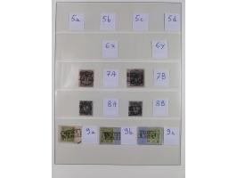 1855/67, gestempelte Sammlung mit vielen signierten Werten, dabei u.a. Mi. 1x und y, 3b, 9a-c, etc., einiges mit Befunden BPP