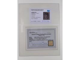 1859/67, gestempelte Sammlung mit 5 Briefen, dabei u.a. Mi. 5b (signiert Pfenninger mit Attest), 7 (Attest Jakubek), 8g (Atte