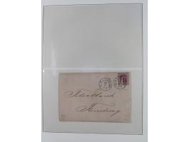 1859/67, gestempelte Sammlung mit 5 Briefen, dabei u.a. Mi. 5b (signiert Pfenninger mit Attest), 7 (Attest Jakubek), 8g (Atte