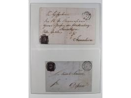 1850/67, gestempelte Sammlung mit 17 Briefen&nbsp;