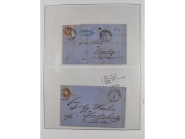 1850/67, gestempelte Sammlung mit 17 Briefen&nbsp;