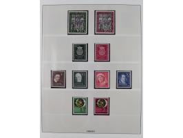 1945/90, ungebrauchte und postfrische Sammlung, oftmals komplett, dabei Bund/Berlin und DDR, DDR mit guten Dienstmarken inkl.