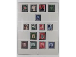 1945/90, ungebrauchte und postfrische Sammlung, oftmals komplett, dabei Bund/Berlin und DDR, DDR mit guten Dienstmarken inkl.
