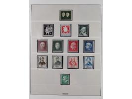 1945/90, ungebrauchte und postfrische Sammlung, oftmals komplett, dabei Bund/Berlin und DDR, DDR mit guten Dienstmarken inkl.