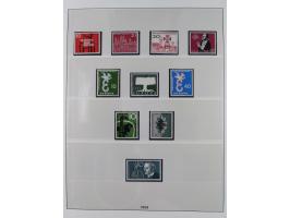 1945/90, ungebrauchte und postfrische Sammlung, oftmals komplett, dabei Bund/Berlin und DDR, DDR mit guten Dienstmarken inkl.