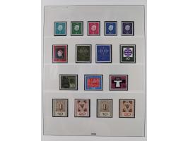 1945/90, ungebrauchte und postfrische Sammlung, oftmals komplett, dabei Bund/Berlin und DDR, DDR mit guten Dienstmarken inkl.