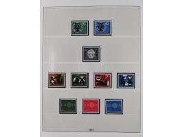 1945/90, ungebrauchte und postfrische Sammlung, oftmals komplett, dabei Bund/Berlin und DDR, DDR mit guten Dienstmarken inkl.